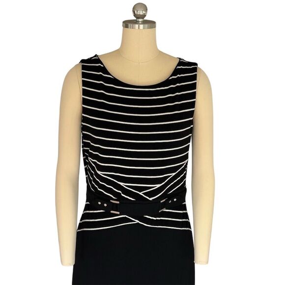 White House Black Market Women's Striped Sleeveless Dress Size 12 - Picture 6 of 7